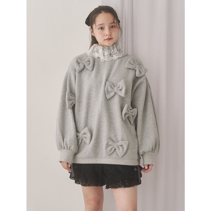 ぽんぽんリボンスウェット | merry jenny | 詳細画像2 