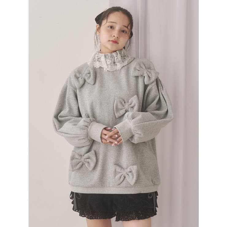 ぽんぽんリボンスウェット | merry jenny | 詳細画像3 