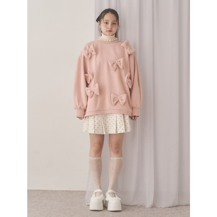 ぽんぽんリボンスウェット | merry jenny | 詳細画像9 