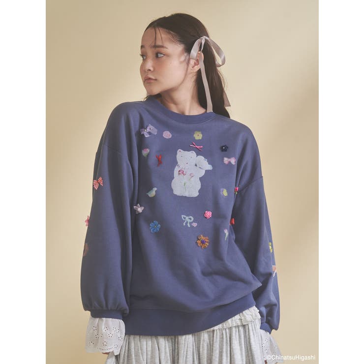 New Wave Sugar cat lace sweat | merry jenny | 詳細画像11 