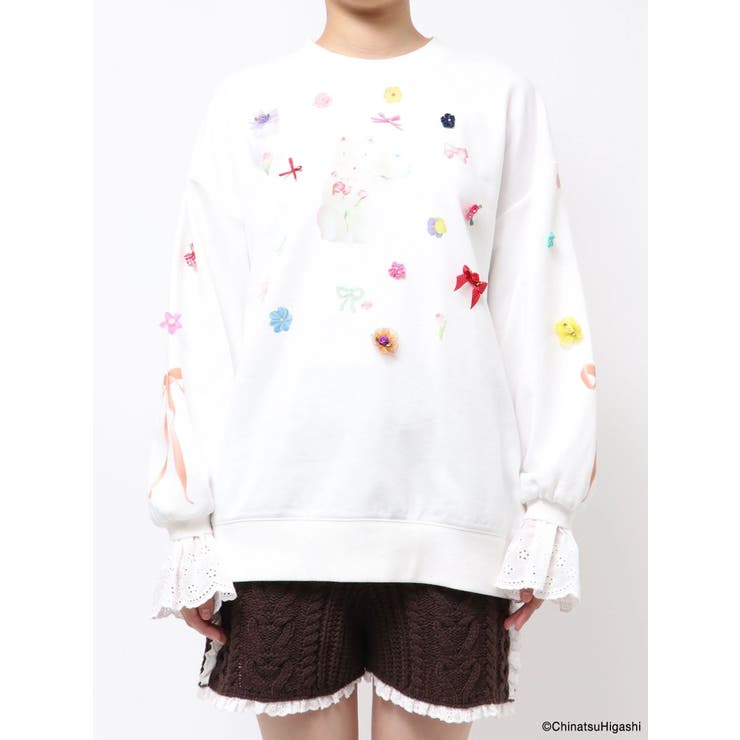 New Wave Sugar cat lace sweat | merry jenny | 詳細画像19 