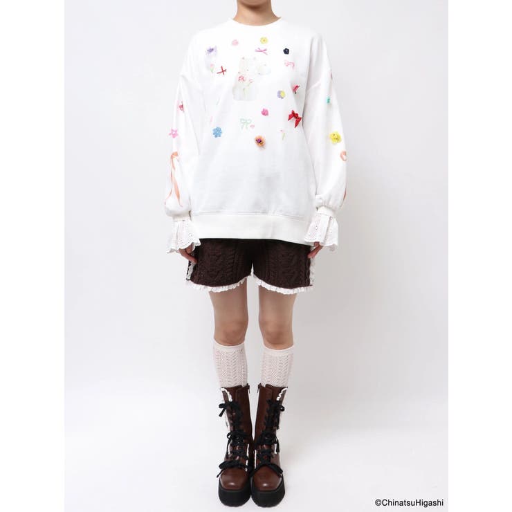 New Wave Sugar cat lace sweat | merry jenny | 詳細画像26 
