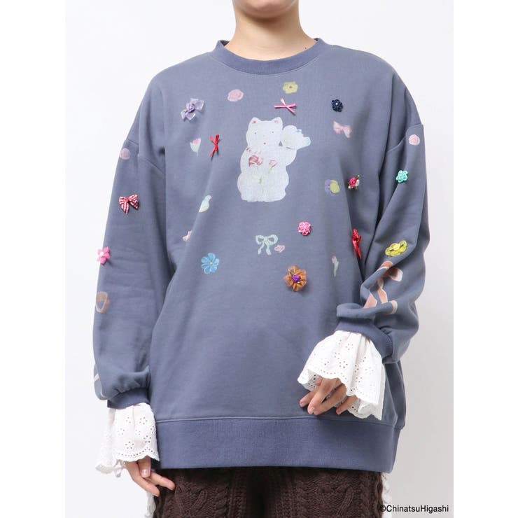 New Wave Sugar cat lace sweat | merry jenny | 詳細画像29 