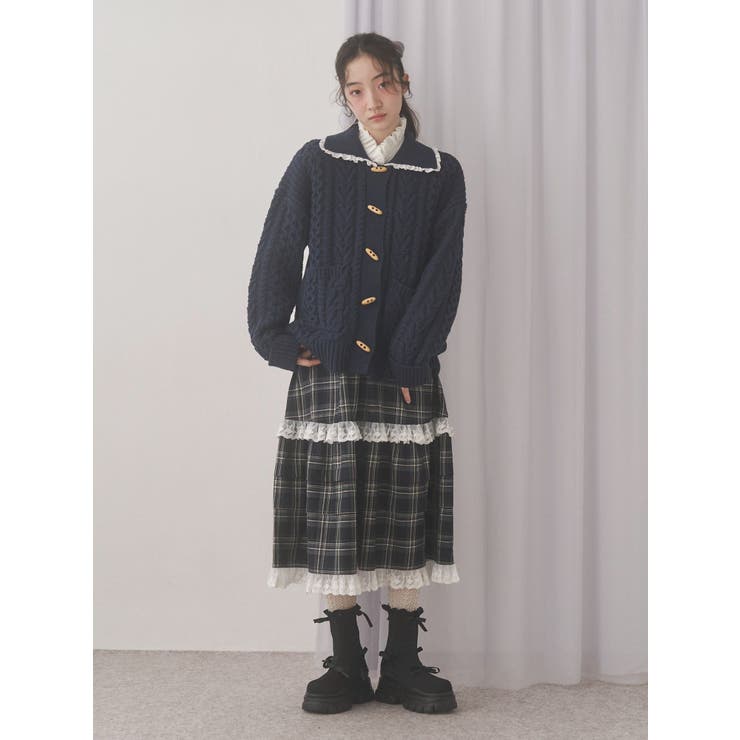 toggle button knit cardigan | merry jenny | 詳細画像11 