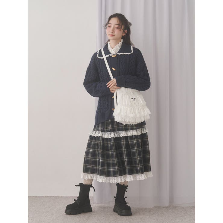 toggle button knit cardigan | merry jenny | 詳細画像12 