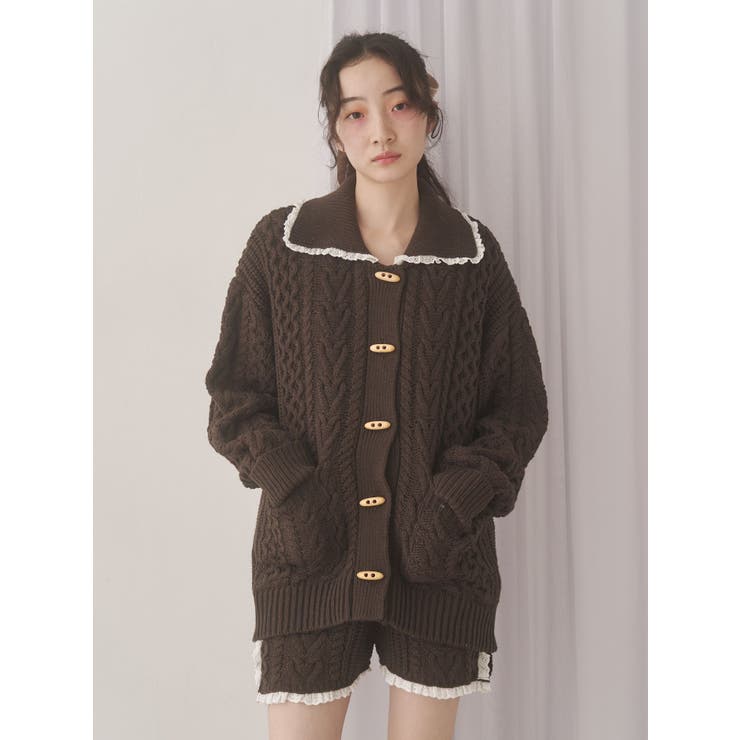 toggle button knit cardigan | merry jenny | 詳細画像13 