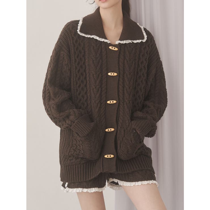 toggle button knit cardigan | merry jenny | 詳細画像14 