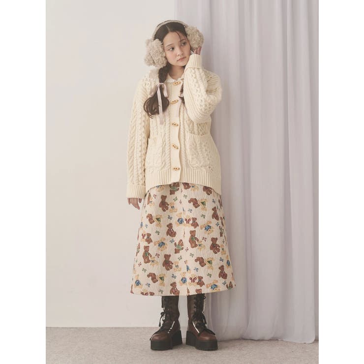 toggle button knit cardigan | merry jenny | 詳細画像19 