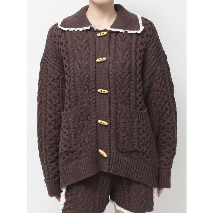 toggle button knit cardigan | merry jenny | 詳細画像20 