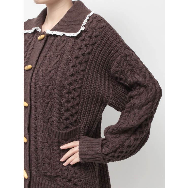 toggle button knit cardigan | merry jenny | 詳細画像24 