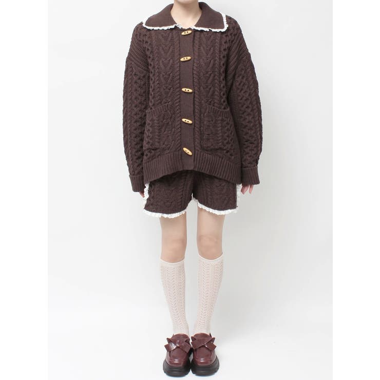 toggle button knit cardigan | merry jenny | 詳細画像28 