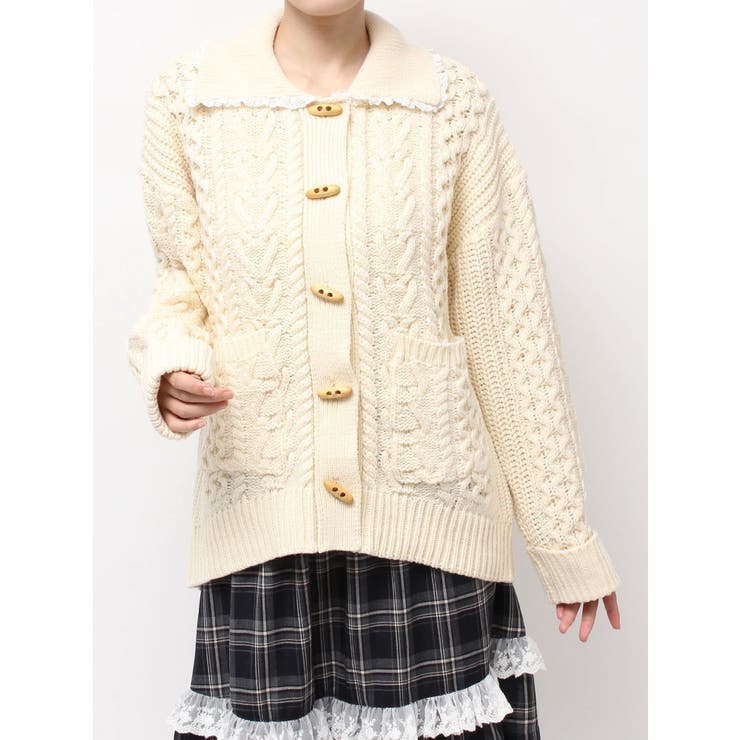 toggle button knit cardigan | merry jenny | 詳細画像32 