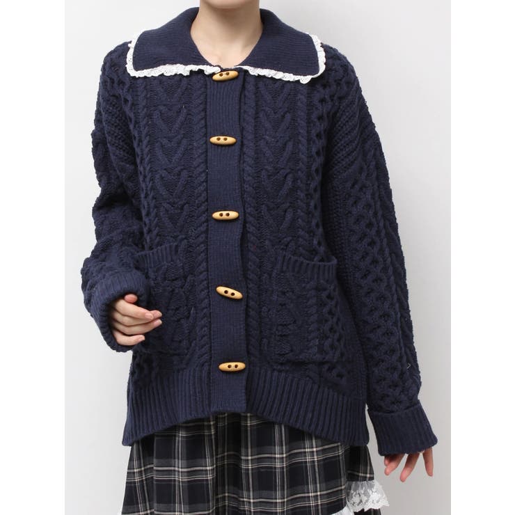 toggle button knit cardigan | merry jenny | 詳細画像33 