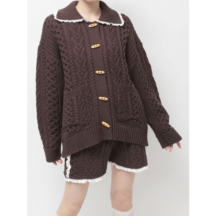 toggle button knit cardigan | merry jenny | 詳細画像34 