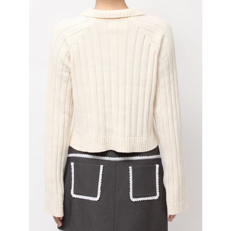 ribbon washed zip kinit | merry jenny | 詳細画像16 