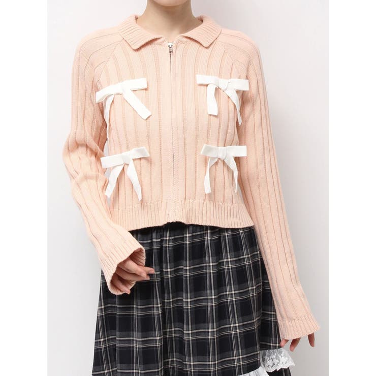 ribbon washed zip kinit | merry jenny | 詳細画像27 