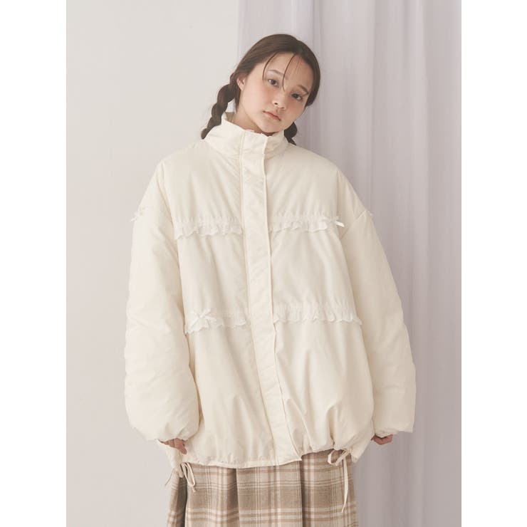 ribbonフリルパデットジャケット | merry jenny | 詳細画像11 