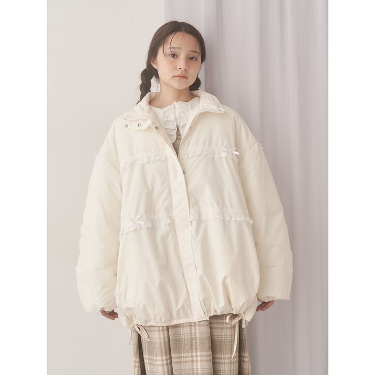 ribbonフリルパデットジャケット | merry jenny | 詳細画像12 