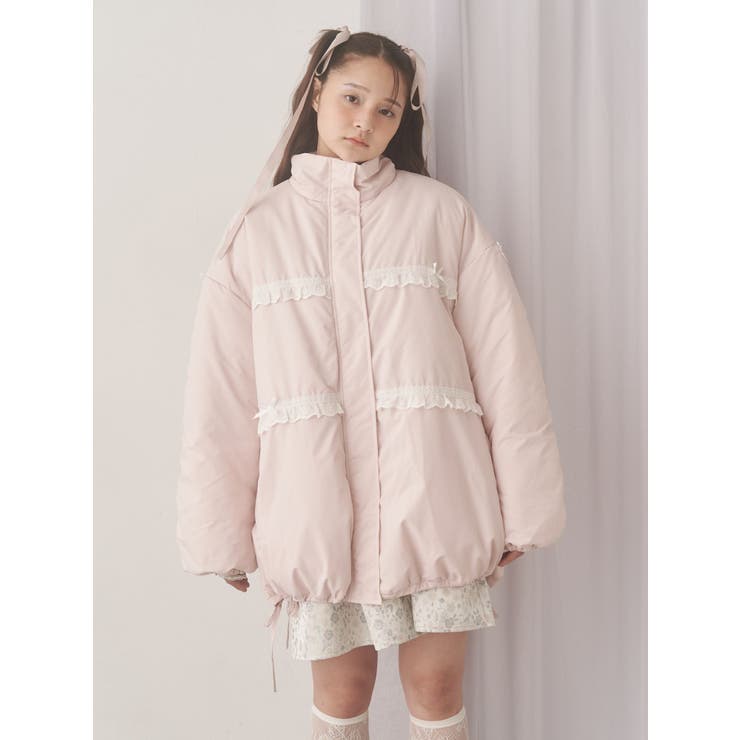 ribbonフリルパデットジャケット | merry jenny | 詳細画像3 