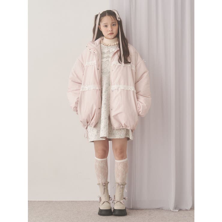 ribbonフリルパデットジャケット | merry jenny | 詳細画像6 