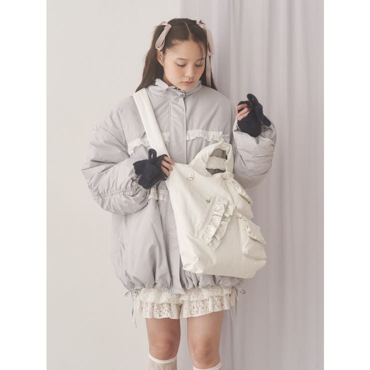 ribbonフリルパデットジャケット | merry jenny | 詳細画像7 