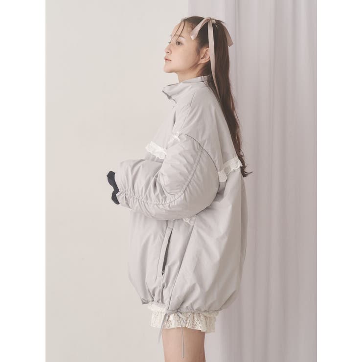 ribbonフリルパデットジャケット | merry jenny | 詳細画像8 