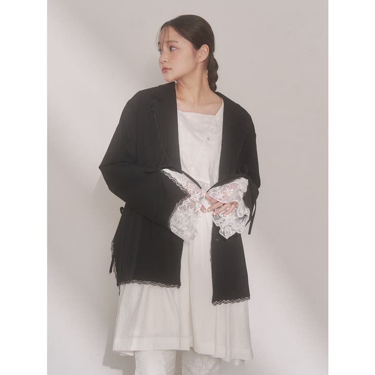 lace slit ribbon jacket | merry jenny | 詳細画像22 