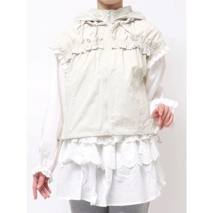 frill nylon jacket | merry jenny | 詳細画像1 