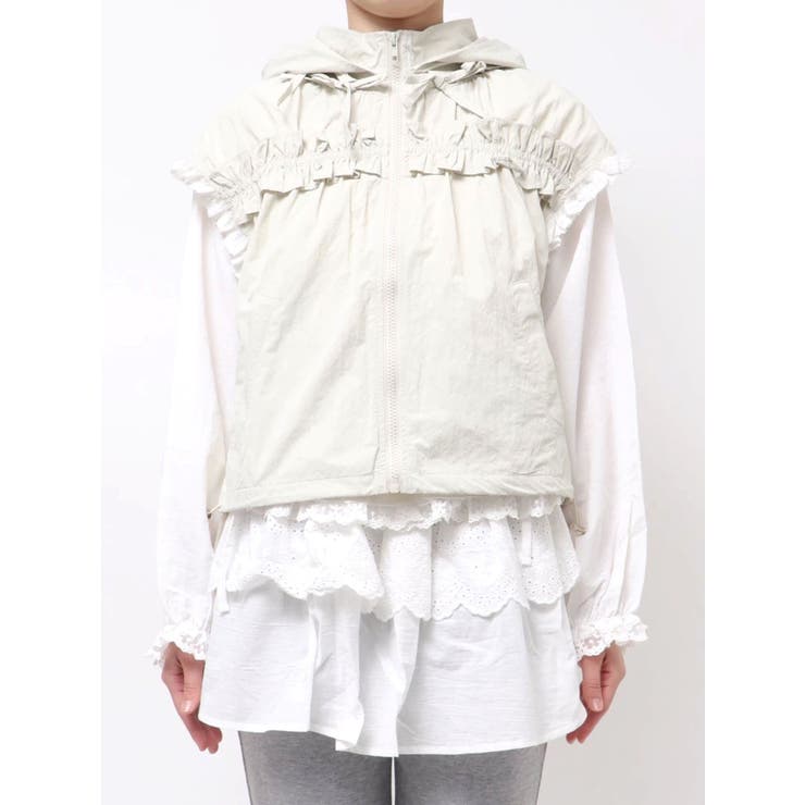 frill nylon jacket | merry jenny | 詳細画像16 