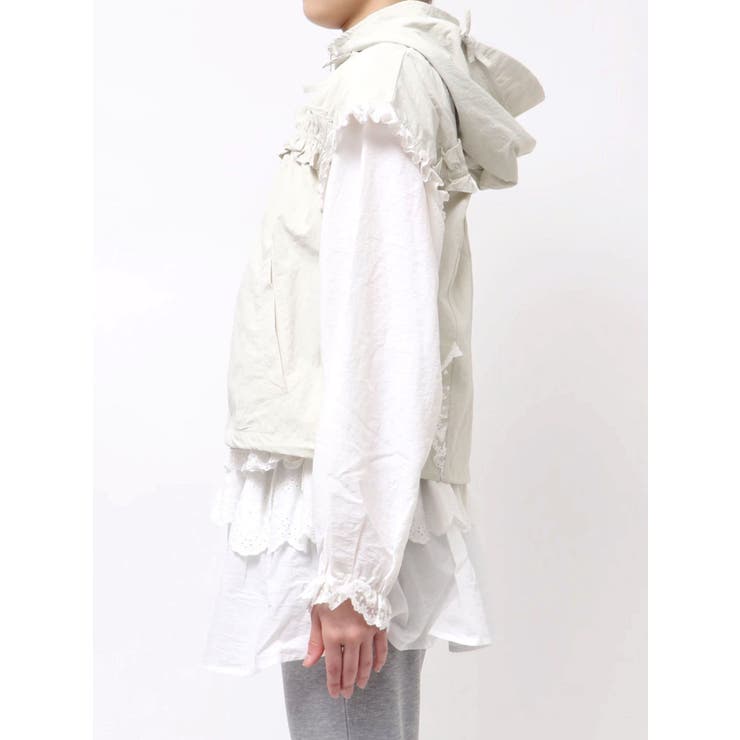 frill nylon jacket | merry jenny | 詳細画像17 