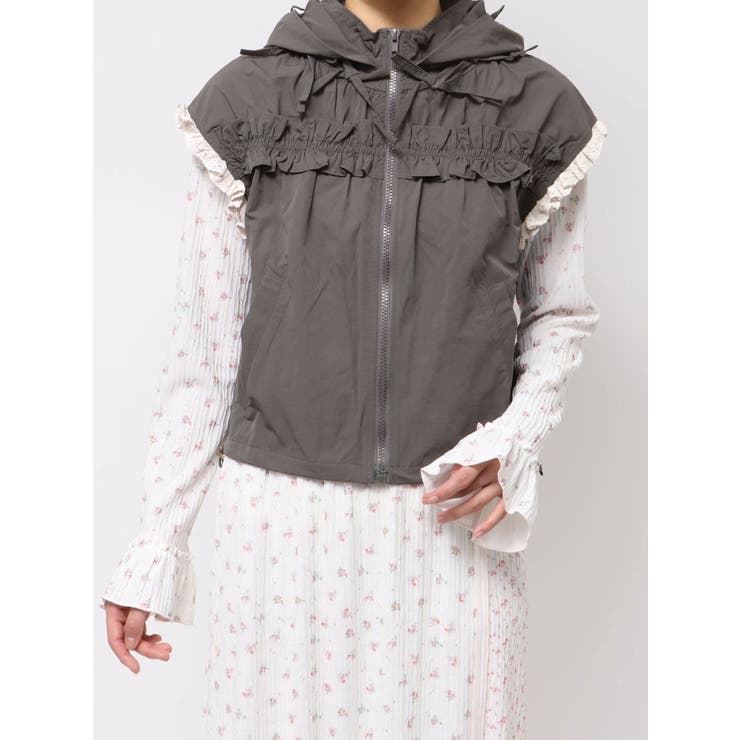frill nylon jacket | merry jenny | 詳細画像30 