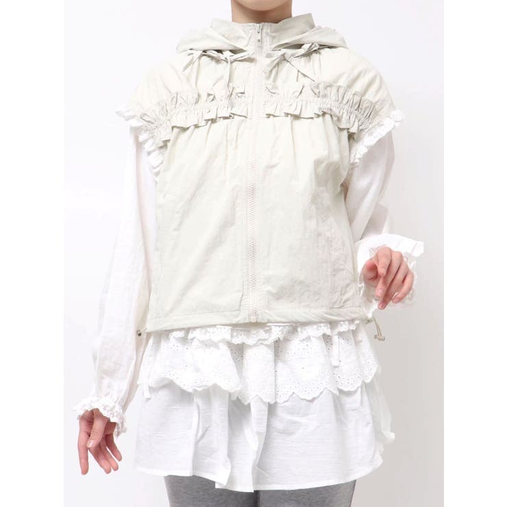 frill nylon jacket | merry jenny | 詳細画像32 