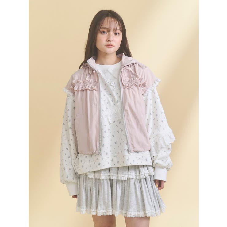 frill nylon jacket | merry jenny | 詳細画像4 