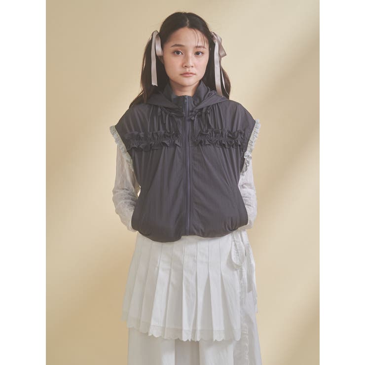 frill nylon jacket | merry jenny | 詳細画像9 