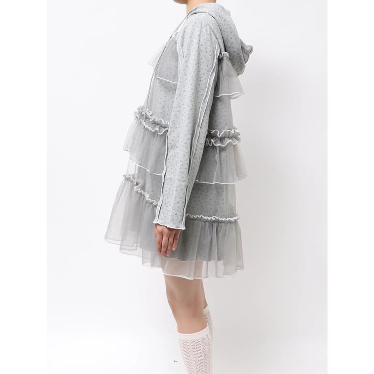 ミルキーアイレットチュールワンピース | merry jenny | 詳細画像19 