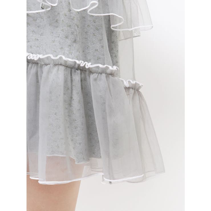 ミルキーアイレットチュールワンピース | merry jenny | 詳細画像23 