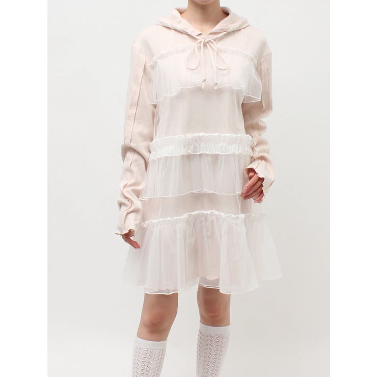 ミルキーアイレットチュールワンピース | merry jenny | 詳細画像30 