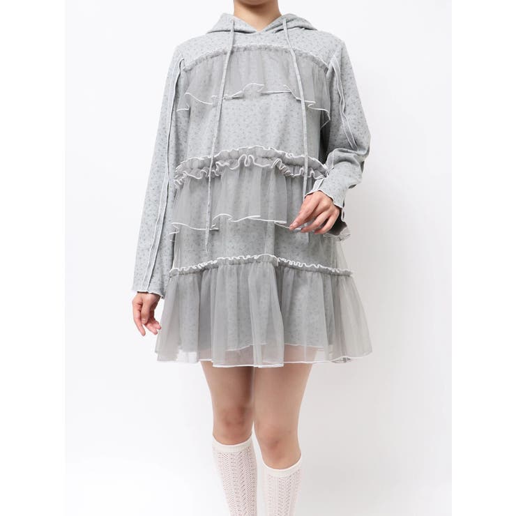 ミルキーアイレットチュールワンピース | merry jenny | 詳細画像31 