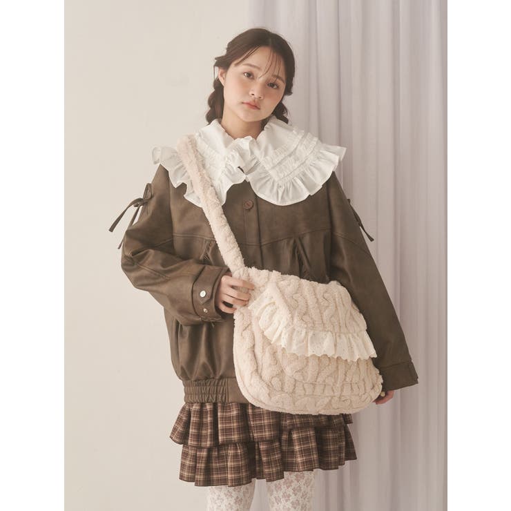 チェックホイップクリームミニワンピース | merry jenny | 詳細画像11 