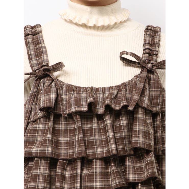 チェックホイップクリームミニワンピース | merry jenny | 詳細画像22 