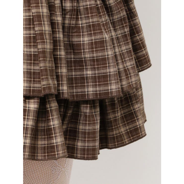 チェックホイップクリームミニワンピース | merry jenny | 詳細画像24 