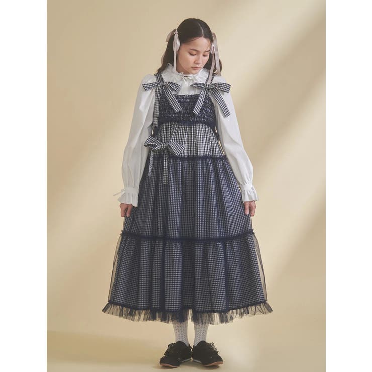 チュールリボンキャミワンピース | merry jenny | 詳細画像10 