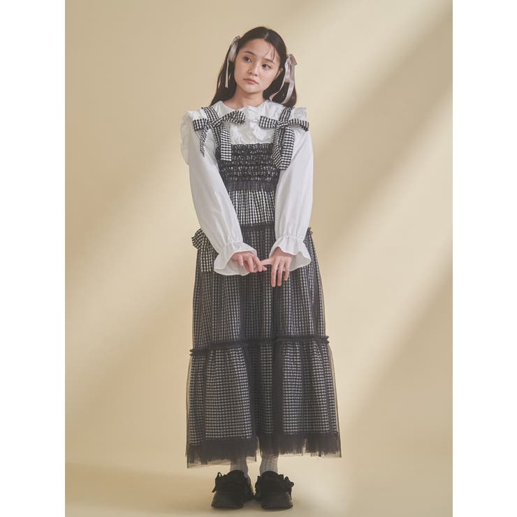 チュールリボンキャミワンピース | merry jenny | 詳細画像11 