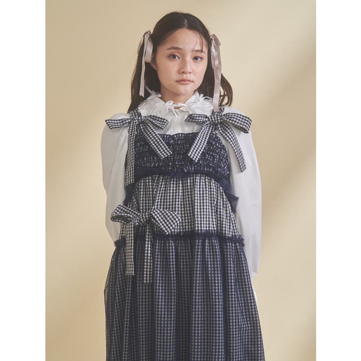 チュールリボンキャミワンピース | merry jenny | 詳細画像16 