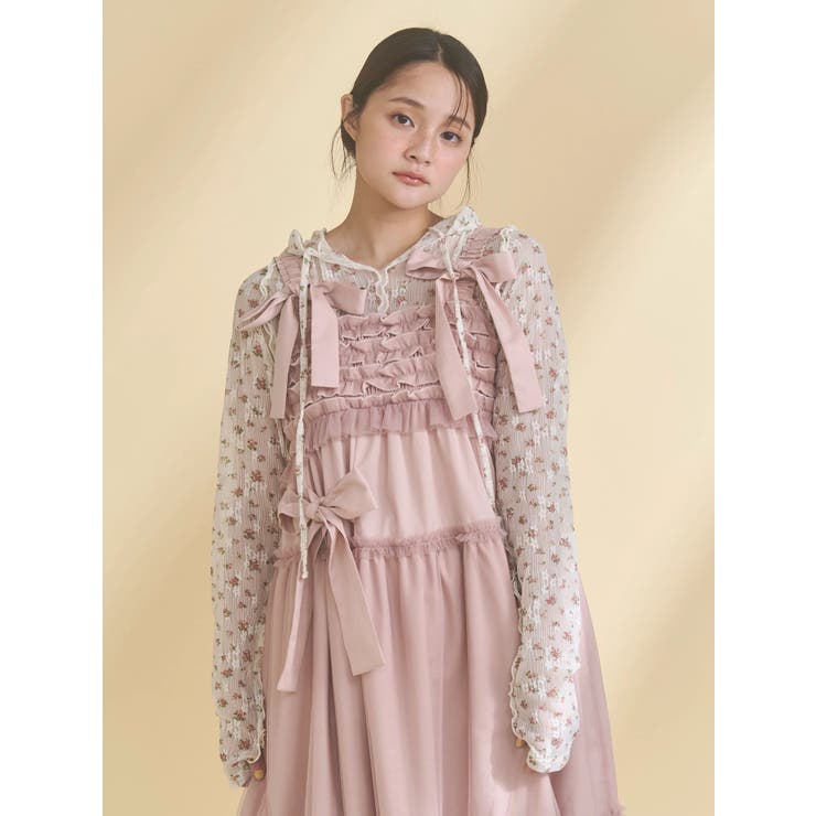 チュールリボンキャミワンピース | merry jenny | 詳細画像37 