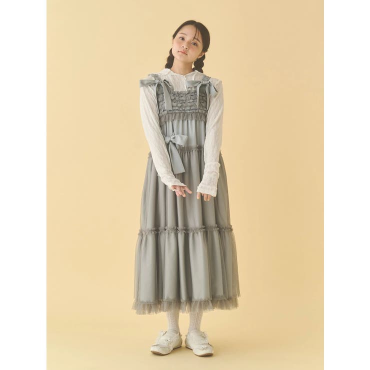 チュールリボンキャミワンピース | merry jenny | 詳細画像43 
