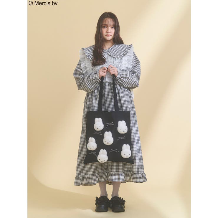 チェックフリルカラーワンピース | merry jenny | 詳細画像2 