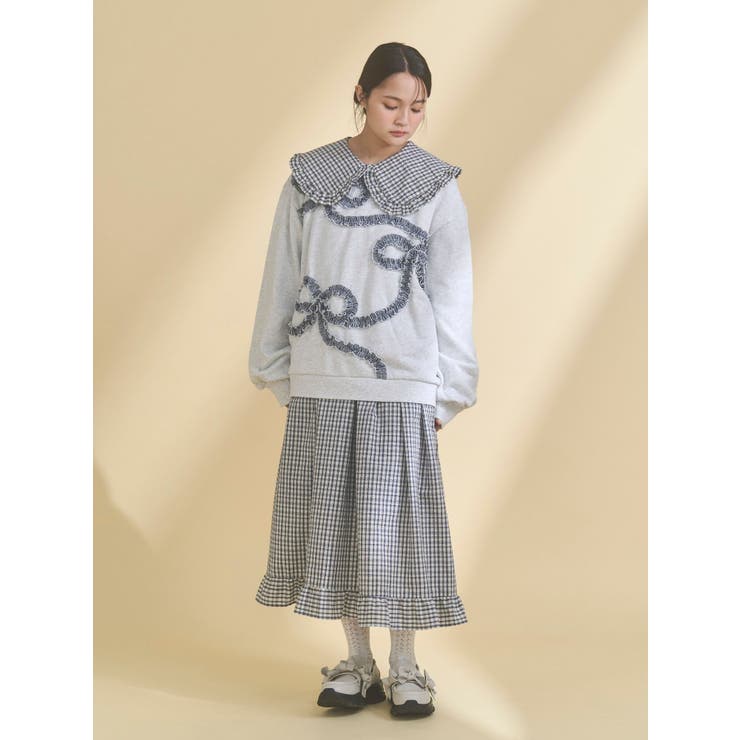 チェックフリルカラーワンピース | merry jenny | 詳細画像25 