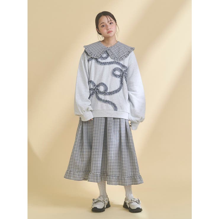 チェックフリルカラーワンピース | merry jenny | 詳細画像26 