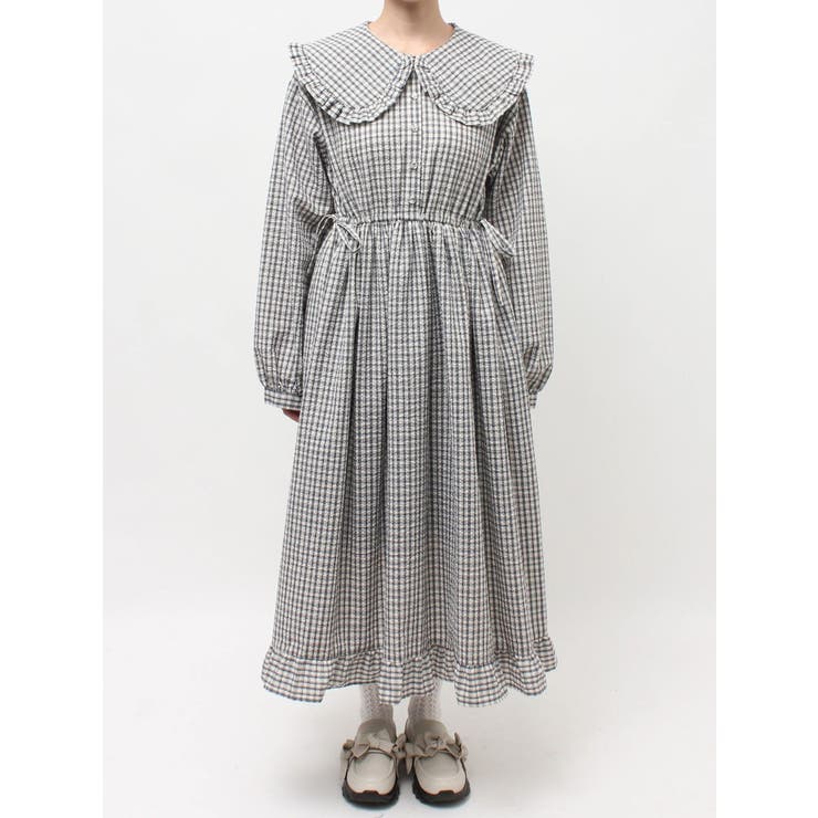 チェックフリルカラーワンピース | merry jenny | 詳細画像28 